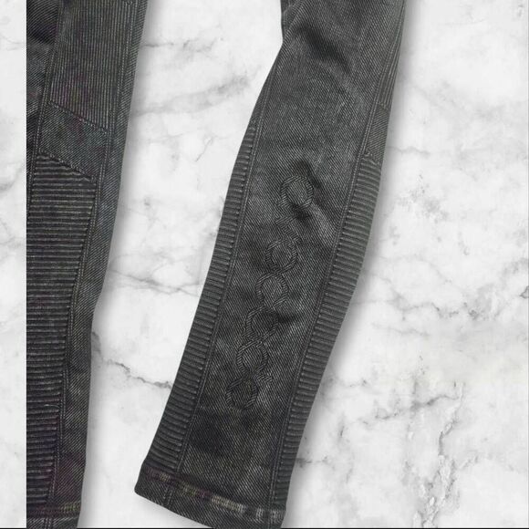 Avacado Active Blue Ribbed Leggings Size Small - Picture 4 of 5